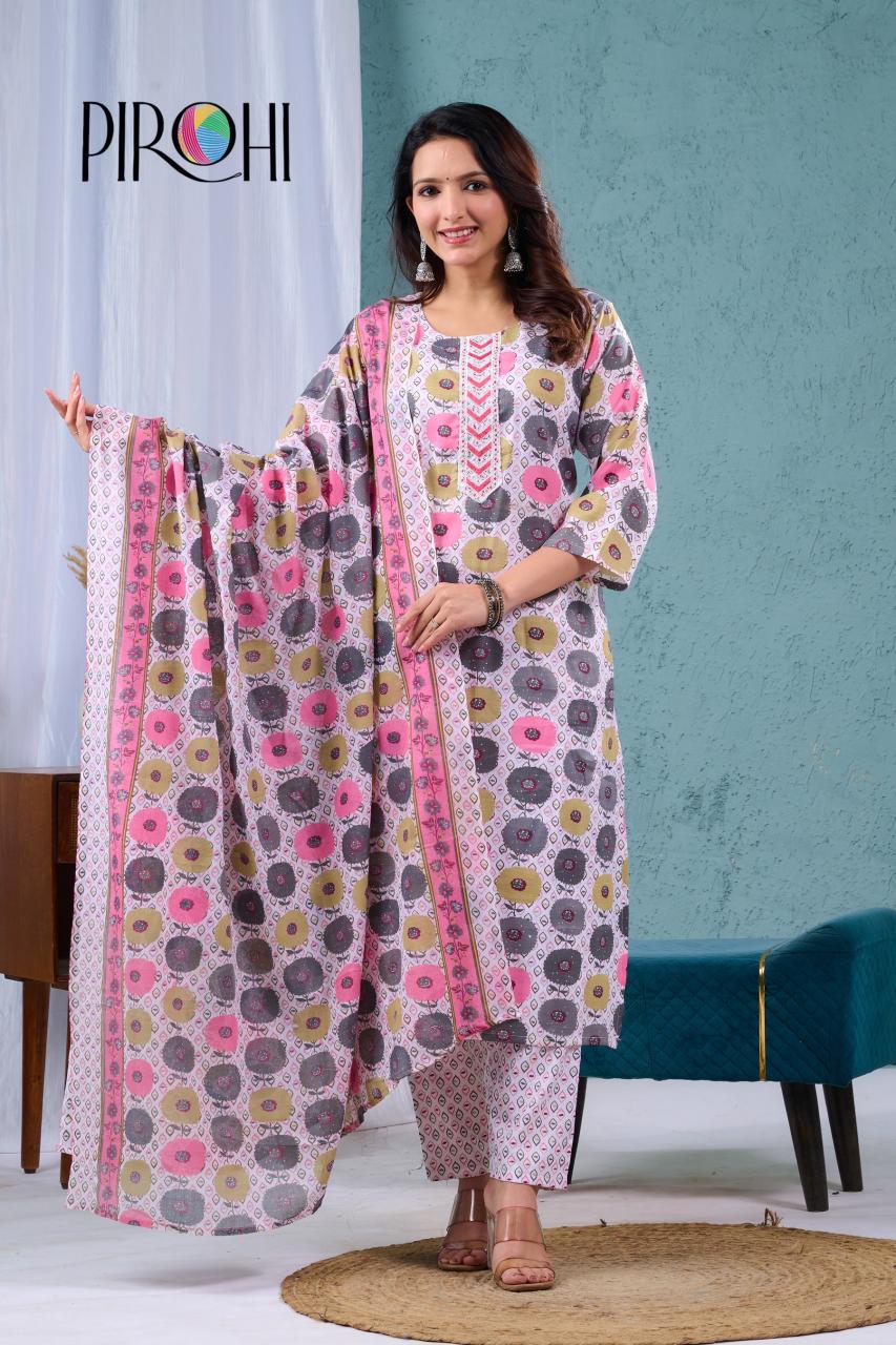 Pirohi Meera Catalog cotton fab india kurtis