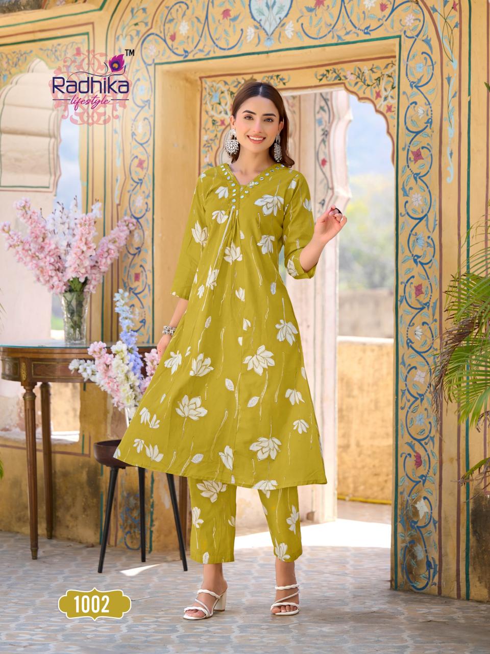 Radhika Lifestyle COTTON BELLS Vol 1 catalog cotton kurti plazzo manufracture on india mart from jaipur