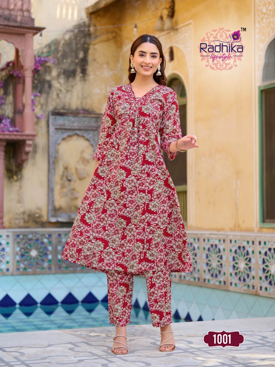 Radhika Lifestyle COTTON BELLS Vol 1 catalog cotton kurti plazzo manufracture on india mart from jaipur