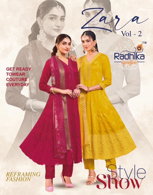 Radhika Lifestyle Zara Vol 2 catalog kurti wholesale suppliers in india