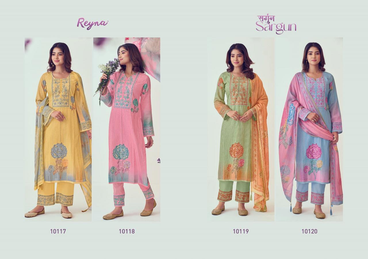 Reyna Sargun catalog salwar kameez manufacturers surat