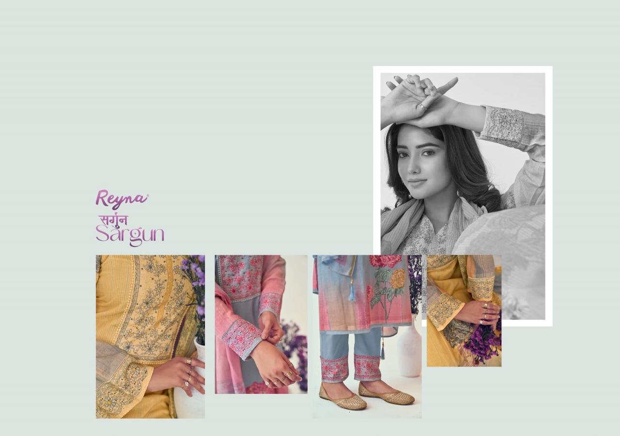 Reyna Sargun catalog salwar kameez manufacturers surat