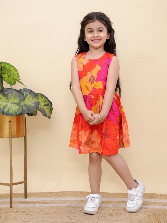 Sabella Premium Kids Cotton Frock at wholesale rate 