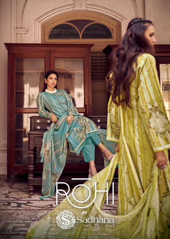 Sadhana Fashion Rohi catalog peplum suits pakistani