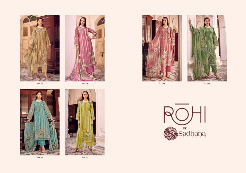 Sadhana Fashion Rohi catalog peplum suits pakistani