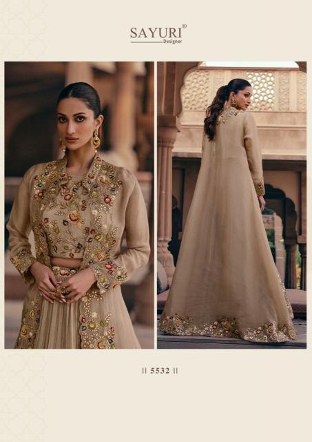 Sayuri Mahotsav Gold catalog lndo western party wear