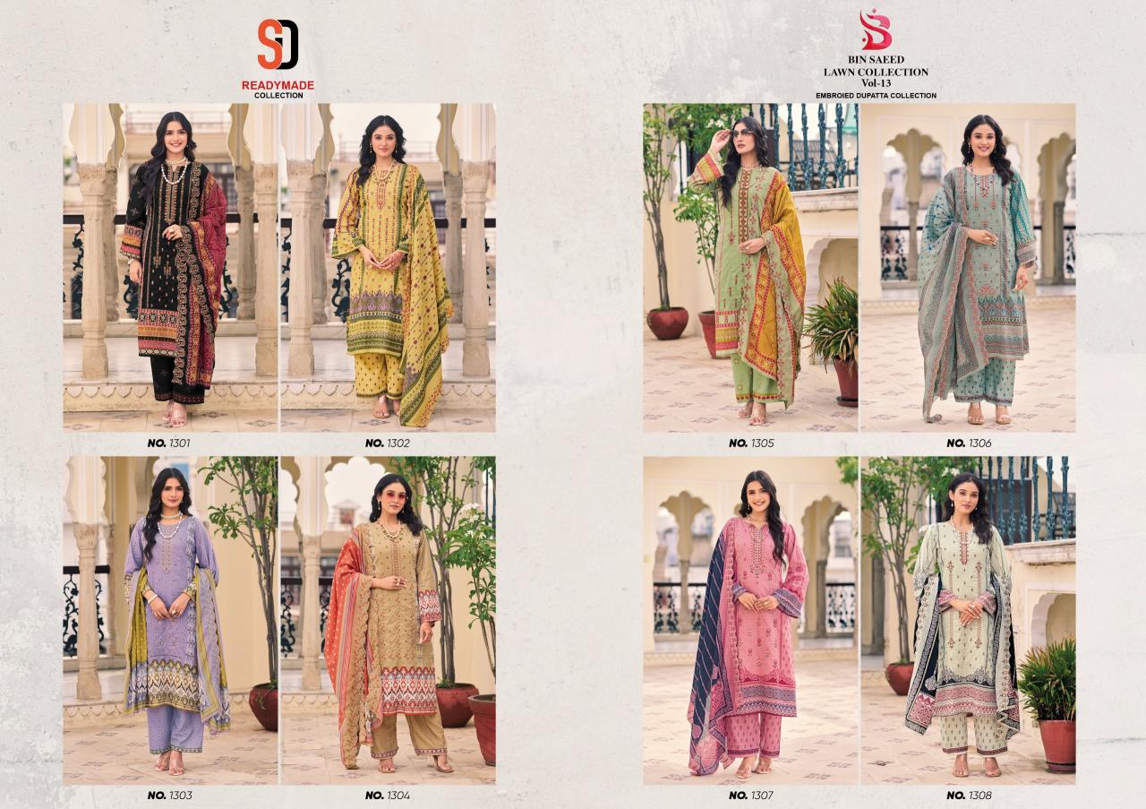 Sharaddha Bin Saeed Vol 13 catalog womens designer pakistani suits with price