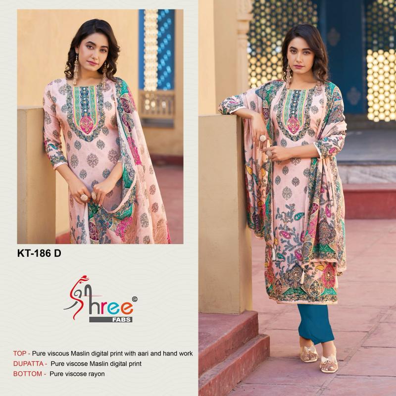 Shree Fabs KT 186 catalog pakistani suits in kuwait