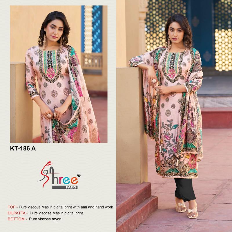 Shree Fabs KT 186 catalog pakistani suits in kuwait