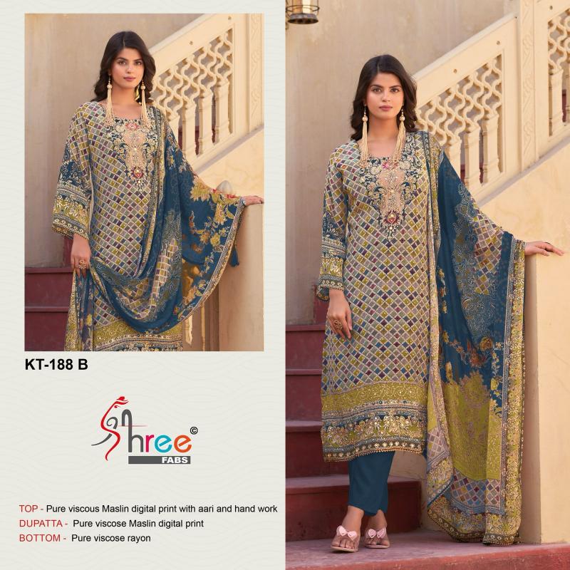 Shree Fabs KT 188 Catalog pakistani actress suits