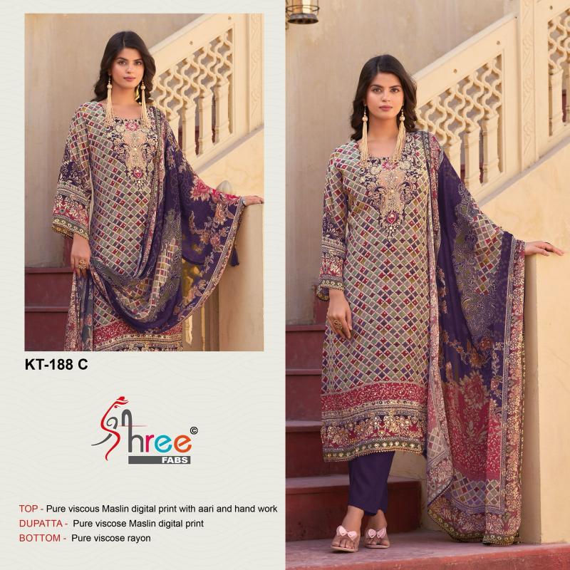 Shree Fabs KT 188 Catalog pakistani actress suits