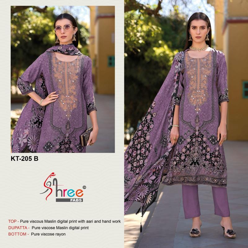 Shree Fabs KT 205 catalog pakistani suits wholesale india