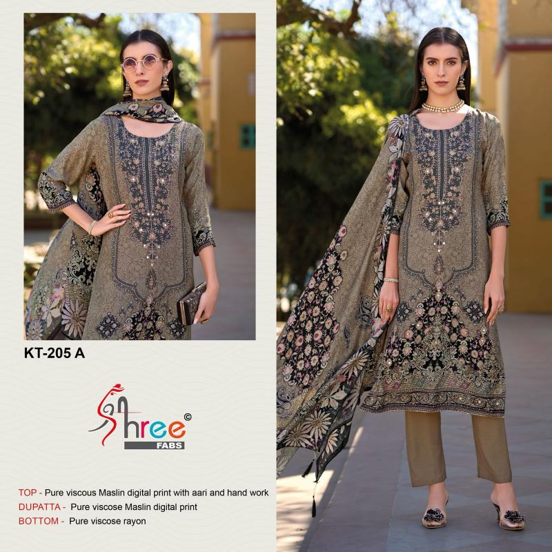 Shree Fabs KT 205 catalog pakistani suits wholesale india