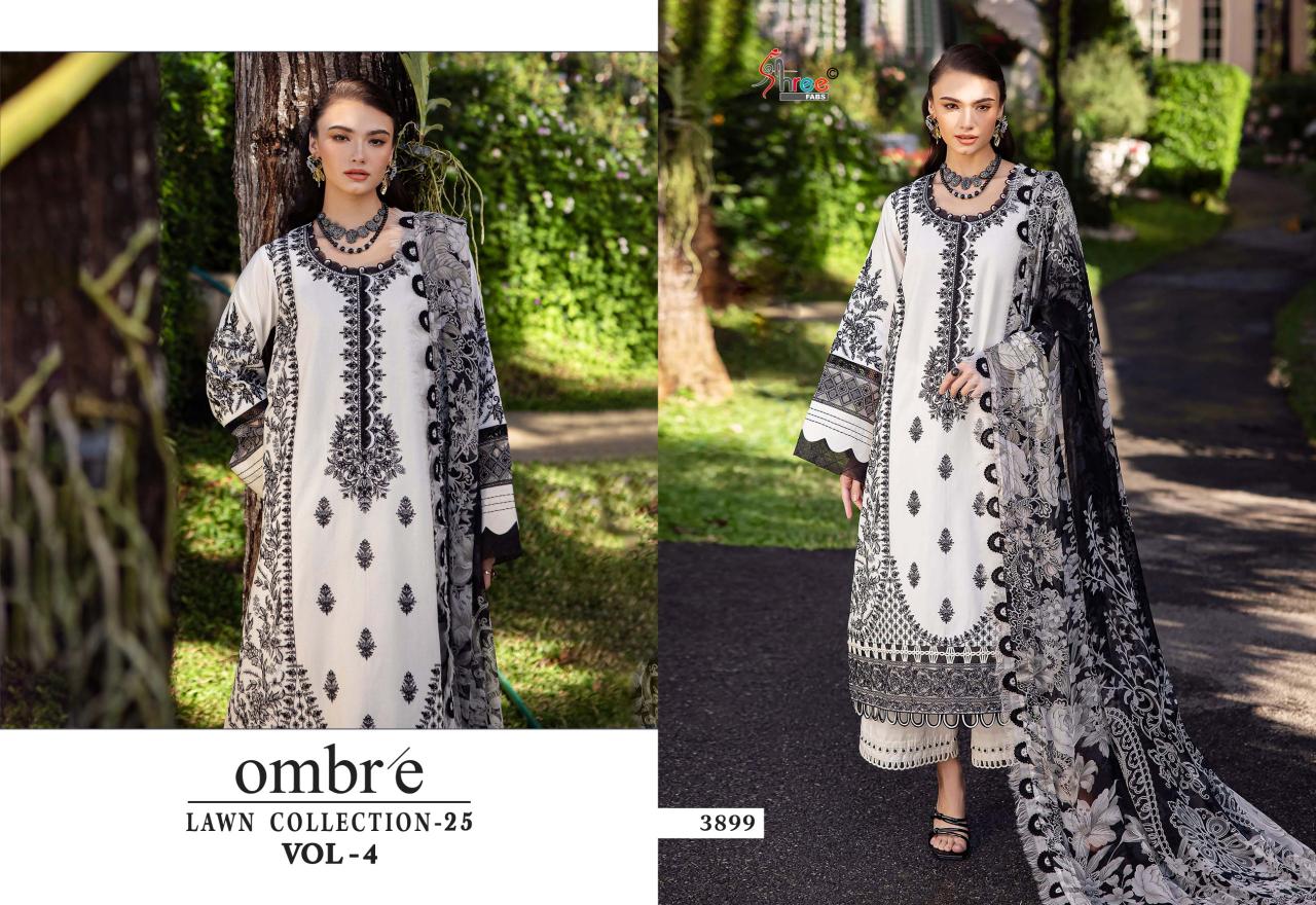 Shree Fabs Ombre Lawn Collection 25 Vol 4 Catalog Cotton Dupatta buy pakistani bridal suits online