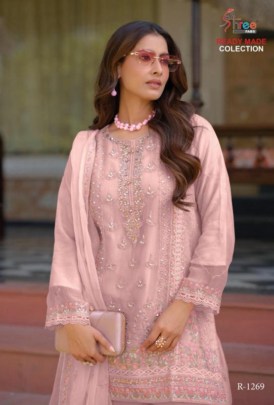 Shree Fabs R 1269 catalog Chiffon wholesaler of pakistani suits in srinagar