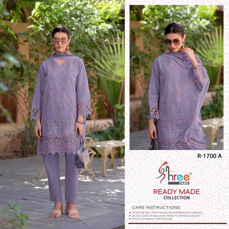 Shree Fabs R 1700 ABCD catalog pakistani suits suppliers