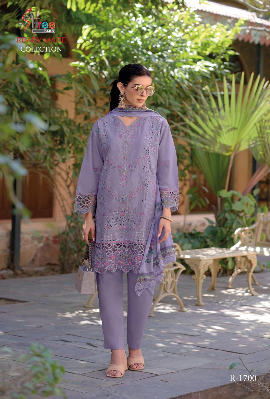 Shree Fabs R 1700 ABCD catalog pakistani suits suppliers