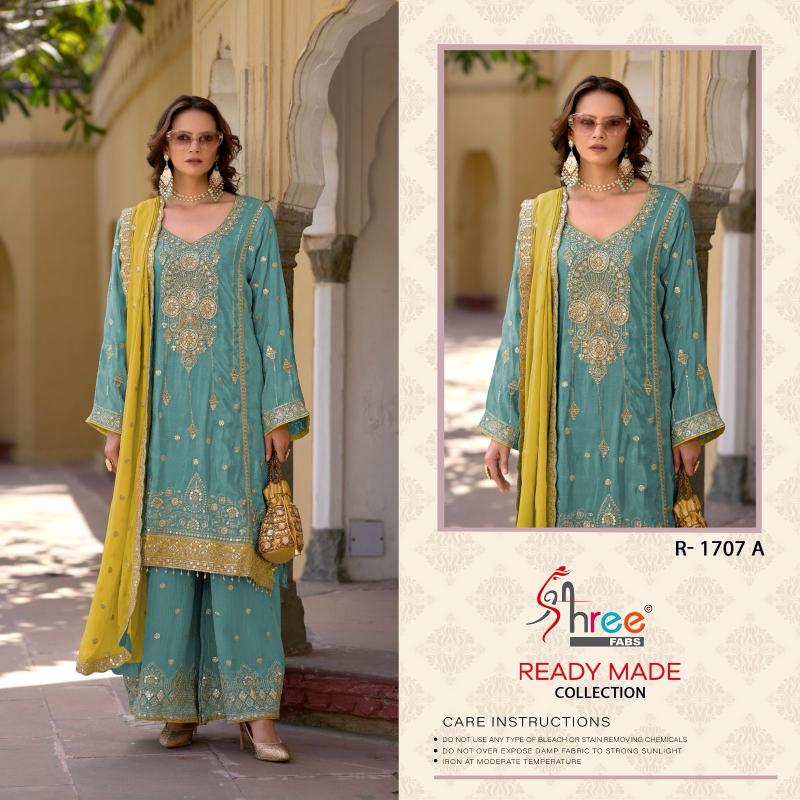 Shree Fabs R 1707 catalog pakistani straight long suits