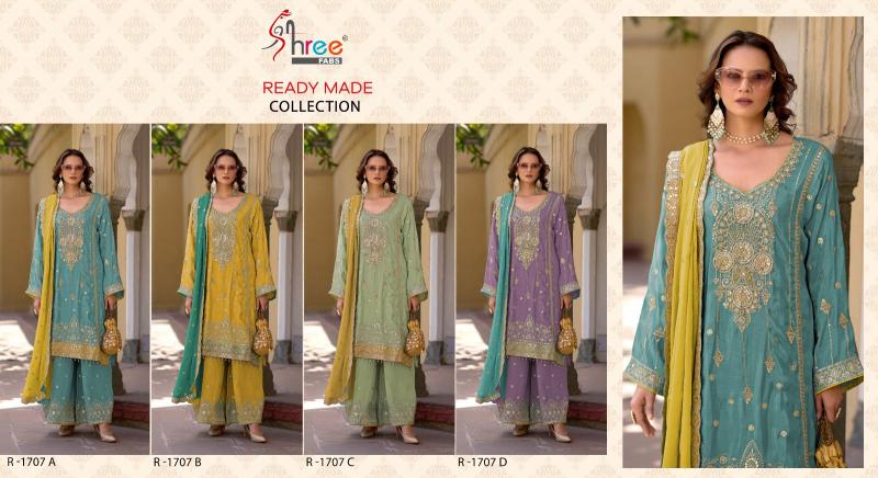 Shree Fabs R 1707 catalog pakistani straight long suits