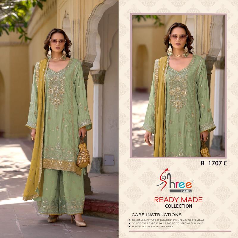 Shree Fabs R 1707 catalog pakistani straight long suits