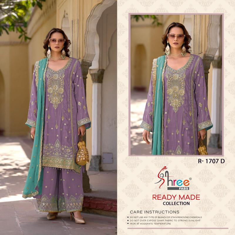 Shree Fabs R 1707 catalog pakistani straight long suits