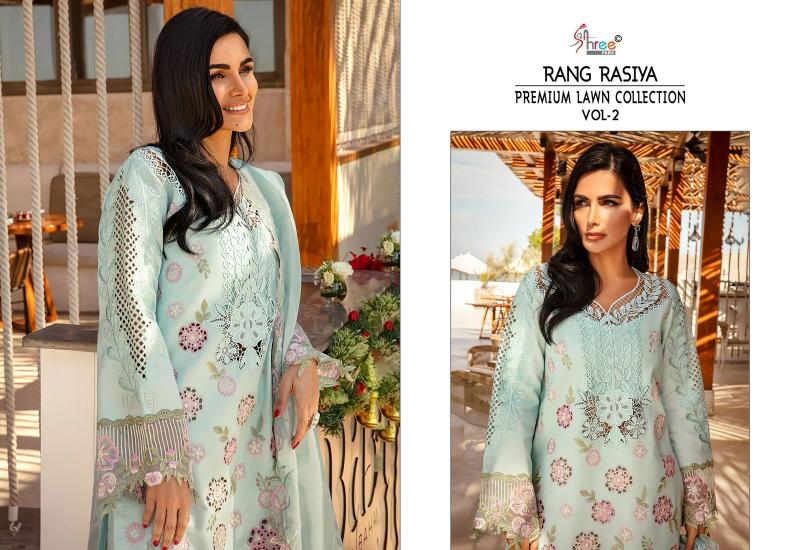 Shree Fabs Rang Rasiya Lawn Collection Vol 2 catalog pakistani plazo suits images