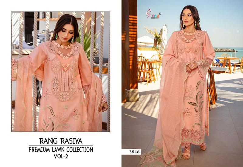 Shree Fabs Rang Rasiya Lawn Collection Vol 2 catalog pakistani plazo suits images