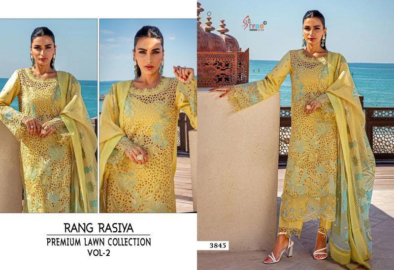 Shree Fabs Rang Rasiya Lawn Collection Vol 2 catalog pakistani plazo suits images