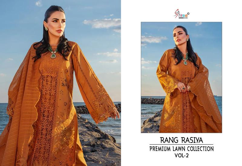 Shree Fabs Rang Rasiya Lawn Collection Vol 2 catalog pakistani plazo suits images