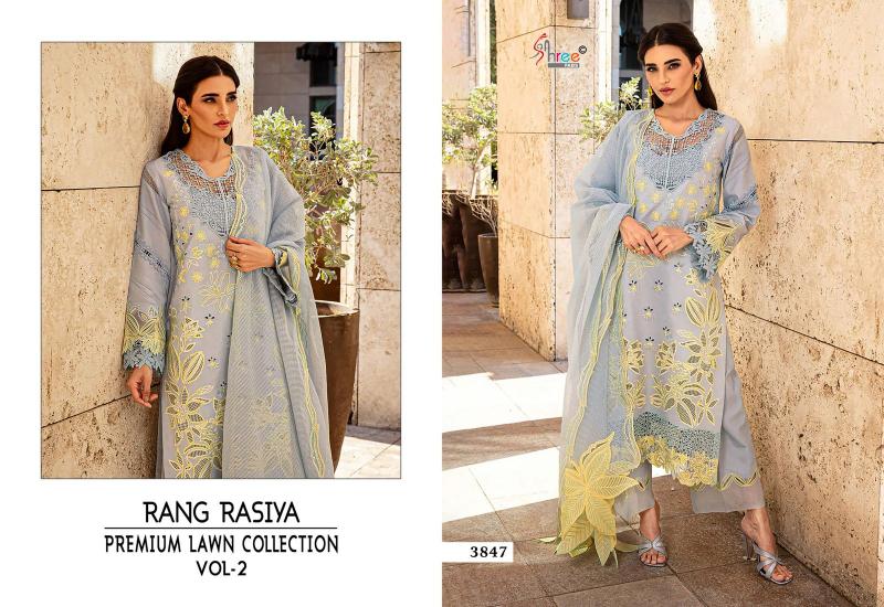 Shree Fabs Rang Rasiya Lawn Collection Vol 2 catalog pakistani plazo suits images