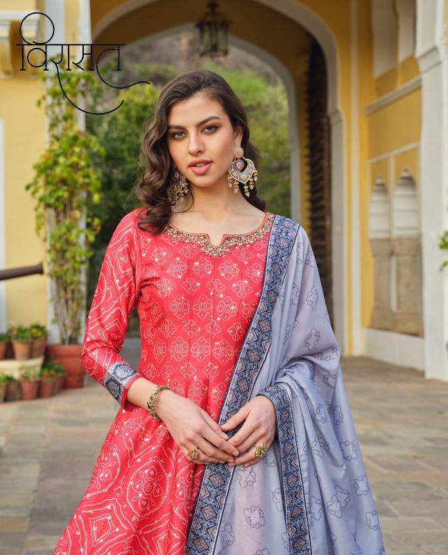 Virasat Ratrani catalog Designer women anarkali kurti online india