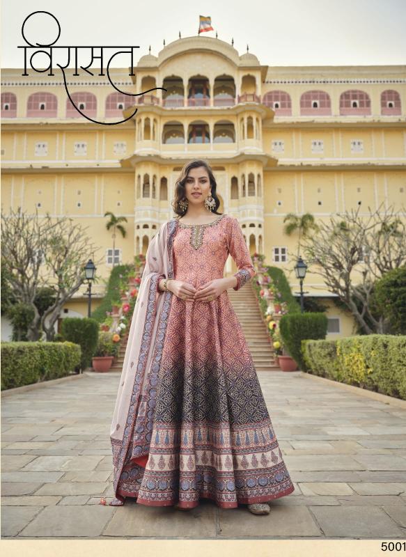 Virasat Ratrani catalog Designer women anarkali kurti online india