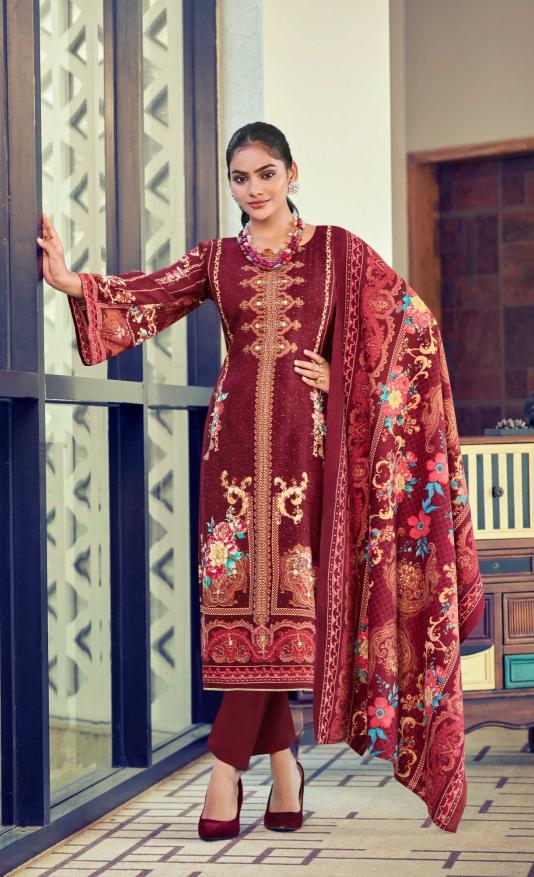 Zulfat Kalki Catalog ladies dress material wholesalers in pune