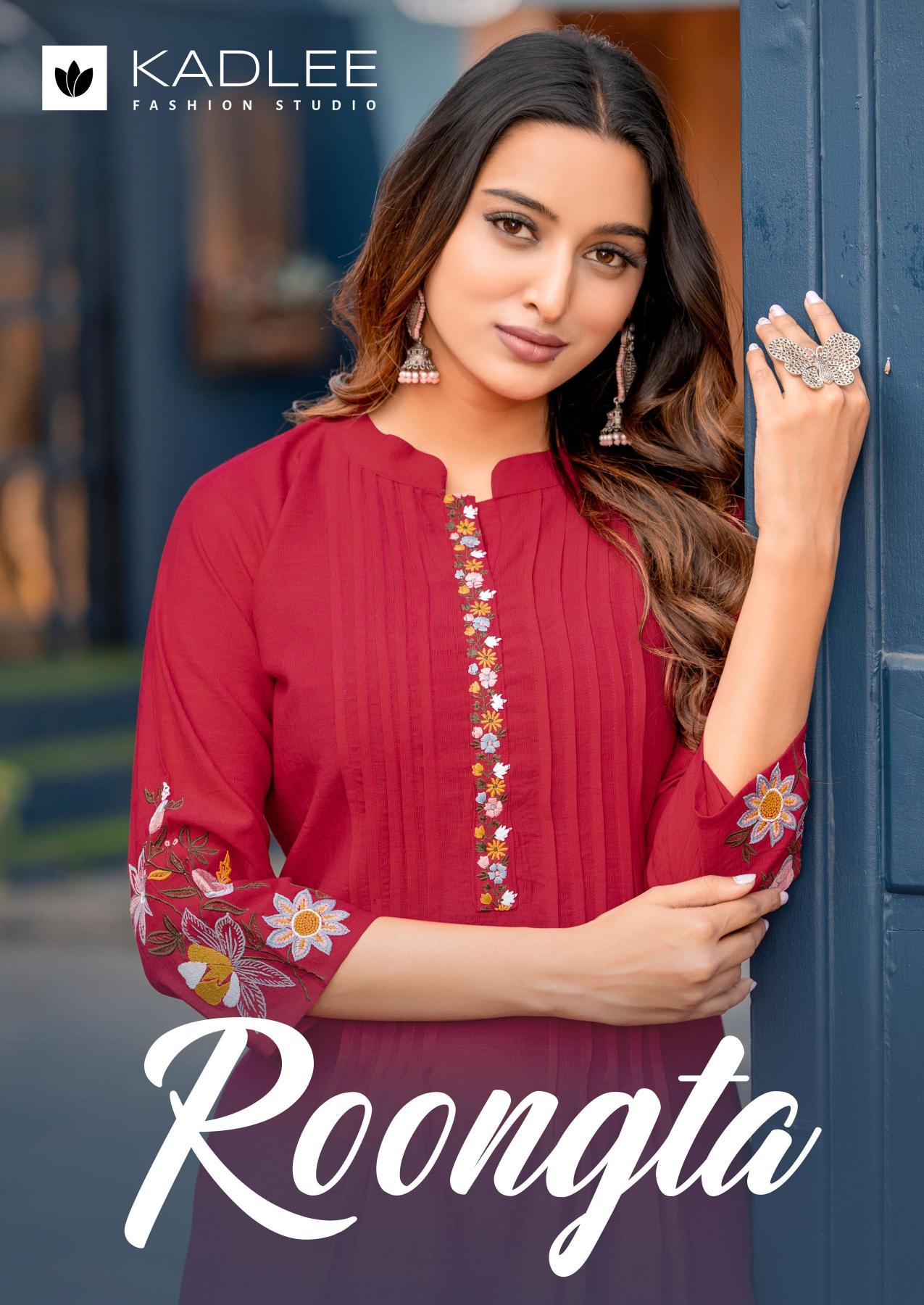 Kadlee Roongta catalog kurti design 2025 in india