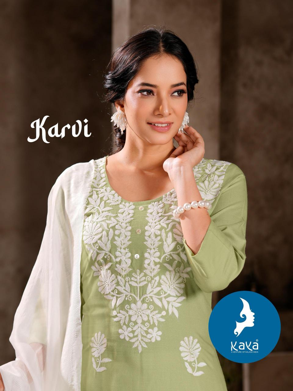 Kaya Karvi catalog rayon kurtis online india