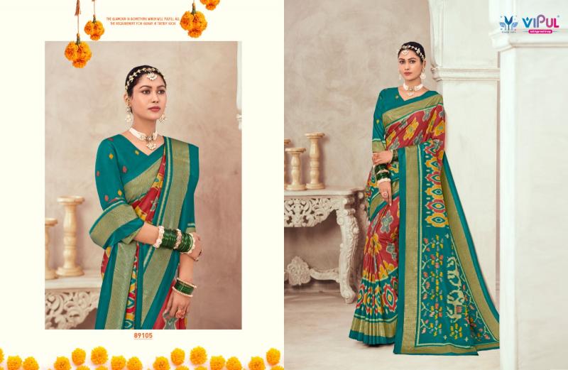Vipul Gulmarg Silk Vol 6 catalog saree fabric online india